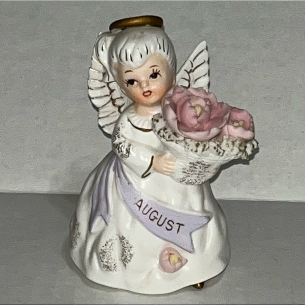 Vintage Lefton’s August Angel Birthday Figurine